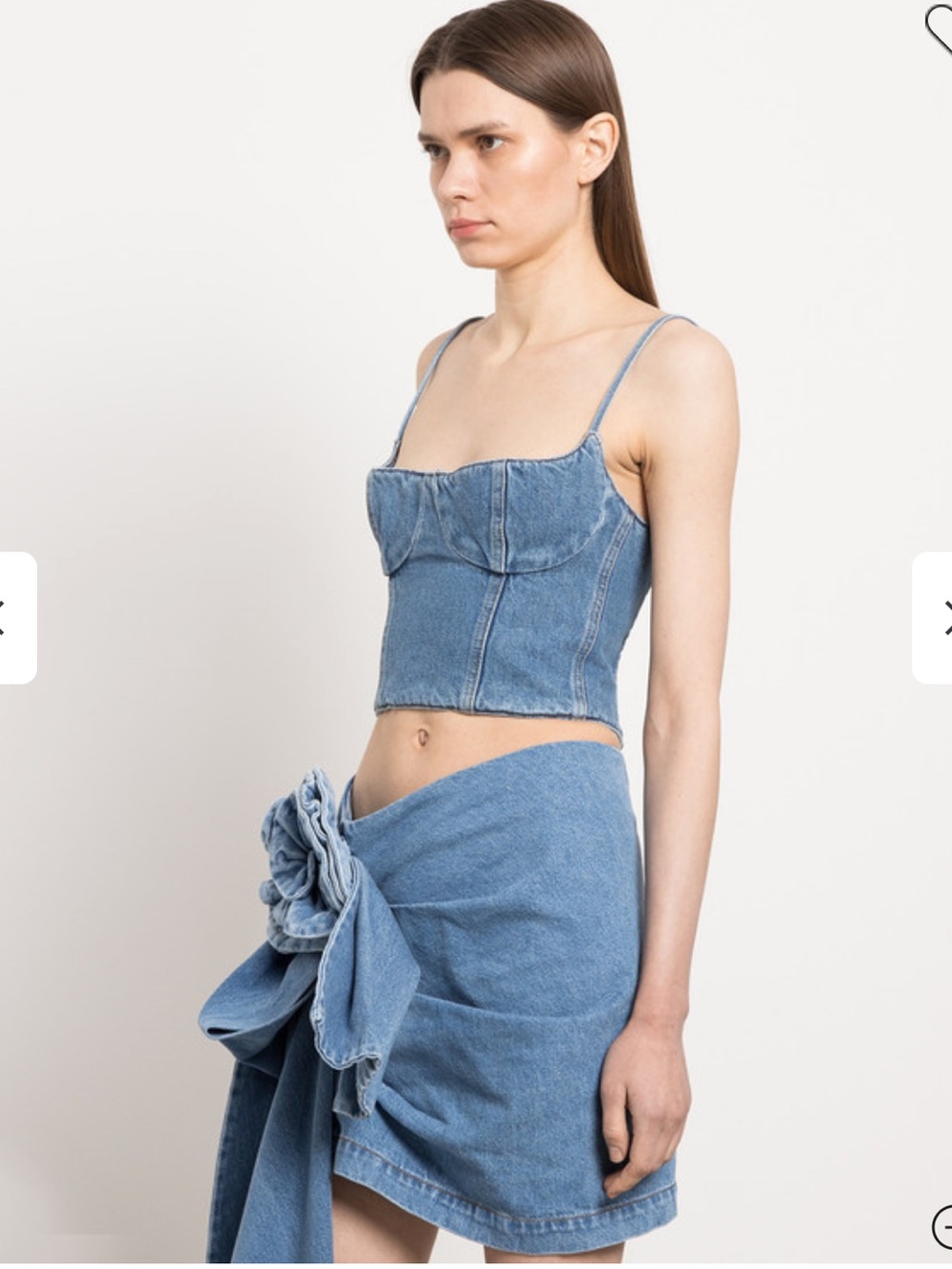 ❌SOLD❌ Source Unknown Blue Denim Bustier Camisole